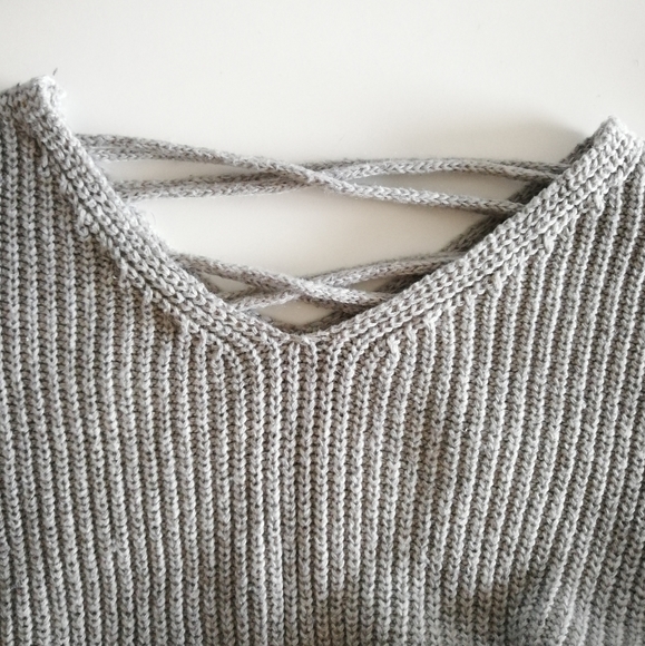 ❤️[3/$35] Petite Cross Strap Sweater Tunic/Dress - Picture 2 of 3